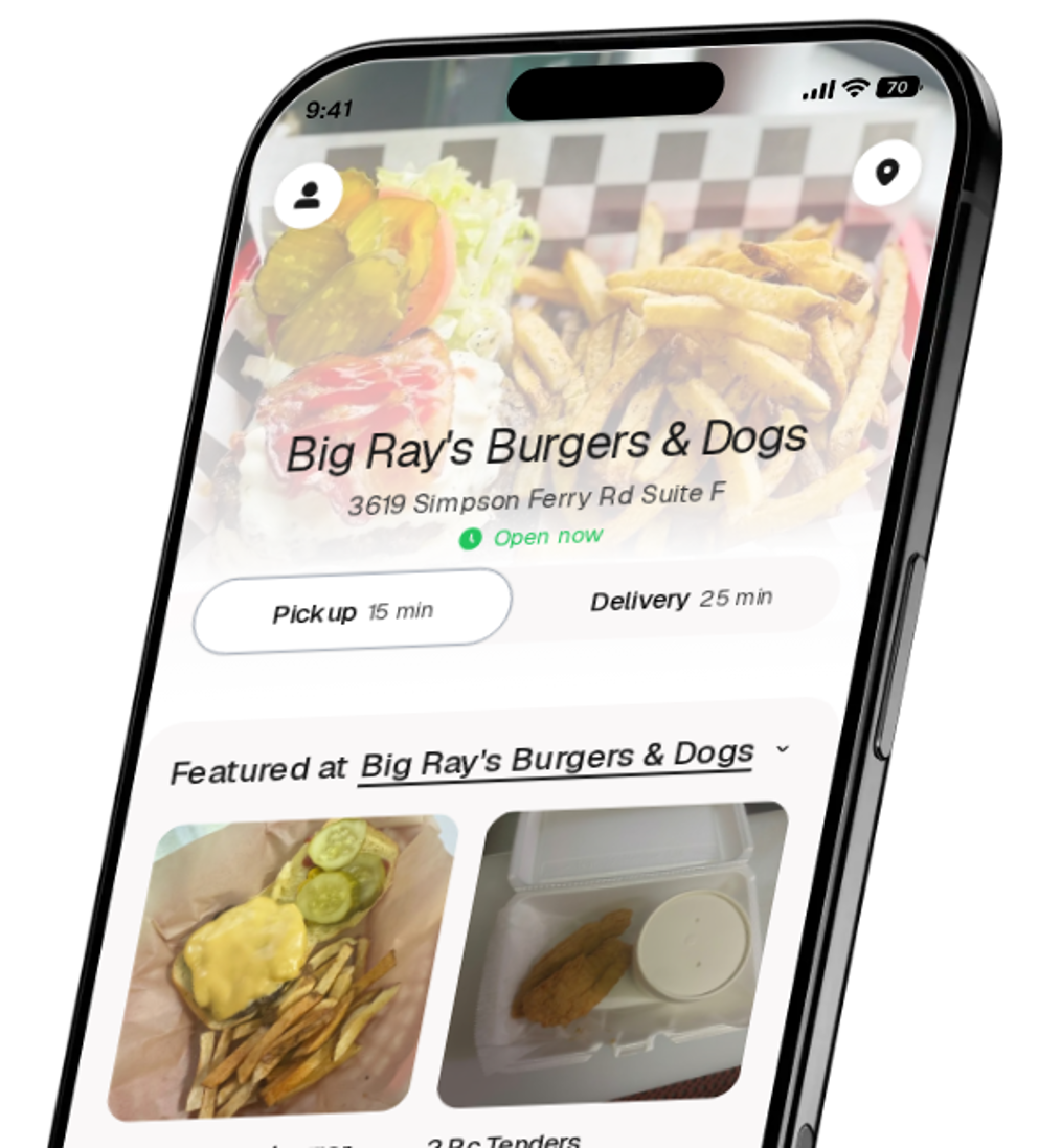 Big Ray's Burgers & Dogs app preview
