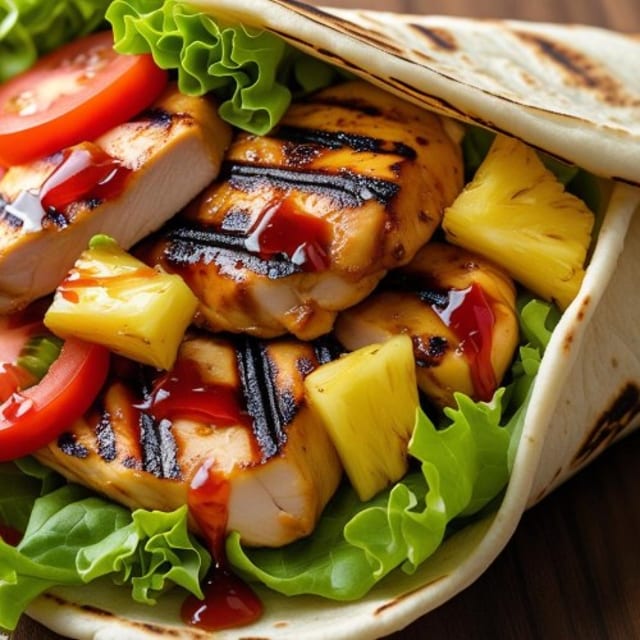 Teriyaki Chicken Wrap.