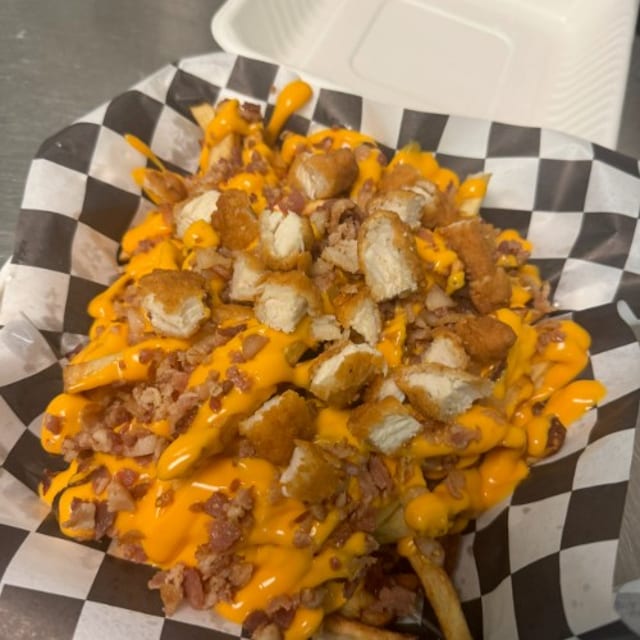 Chicken Cheesy Bacon Fries.